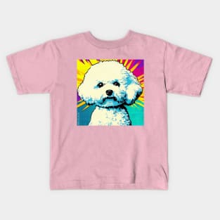 Bichon Frise pop art Kids T-Shirt